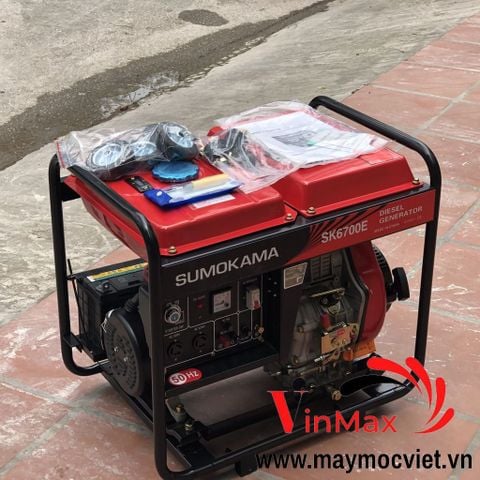 Máy Phát Điện Chạy Dầu 5Kw SK6700E Sumokama