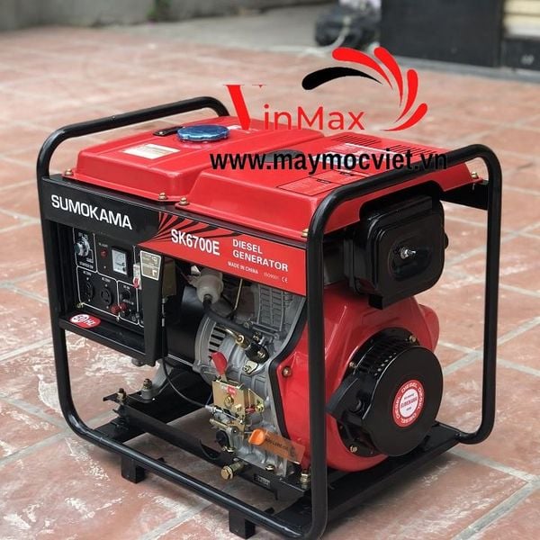 Máy Phát Điện Chạy Dầu 5Kw SK6700E Sumokama