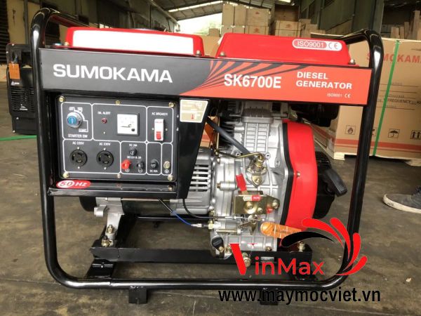 Máy Phát Điện Chạy Dầu 5Kw SK6700E Sumokama
