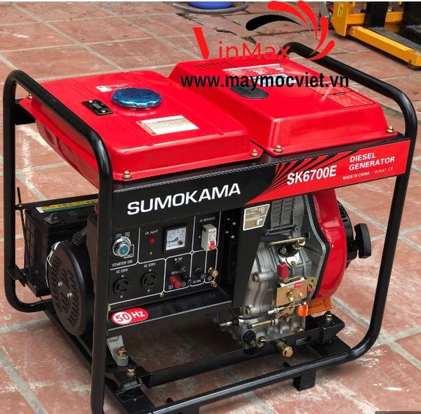 Máy Phát Điện Chạy Dầu 5Kw SK6700E Sumokama