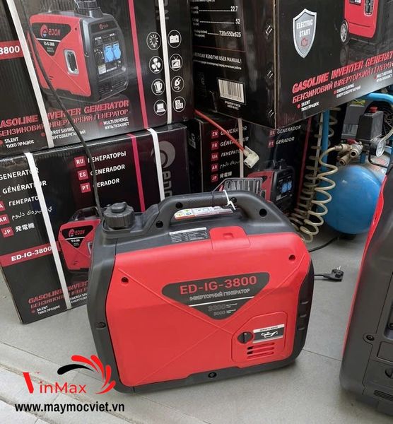 Máy Phát Điện Chạy Xăng 3Kw Edon ED-IG-3800 Siêu Cách Âm