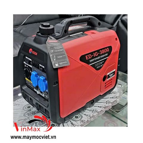 Máy Phát Điện Chạy Xăng 3Kw Edon ED-IG-3800 Siêu Cách Âm