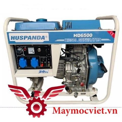 Máy phát điện chạy dầu 5Kw Huspanda HD6500 đề nổ