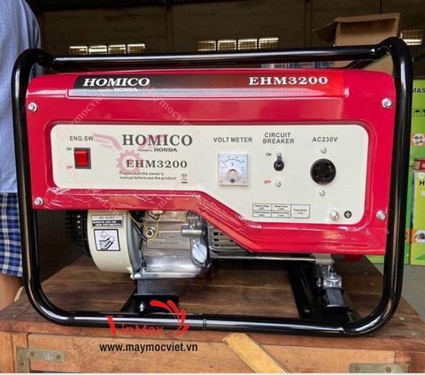 Máy Phát Điện Chạy Xăng 3Kw Honda Homico EHM3200