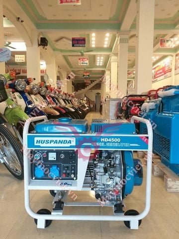 Máy Phát Điện Chạy Dầu 3Kw Huspanda HD4500 Đề