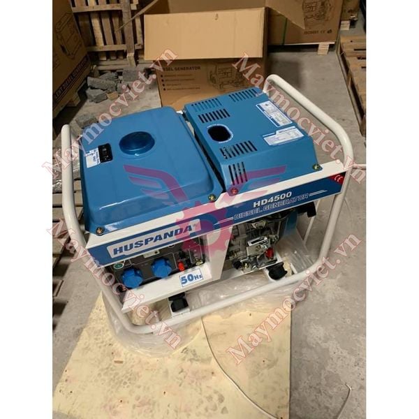 Máy Phát Điện Chạy Dầu 3Kw Huspanda HD4500 Đề