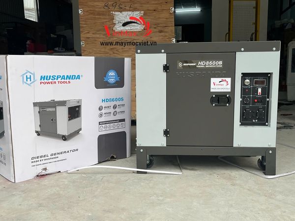 Máy phát điện chạy dầu 7kW Huspanda HD 8600S New