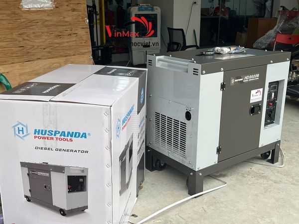 Máy phát điện chạy dầu 7kW Huspanda HD 8600S New