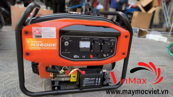 Máy phát điện xăng 3kw Huspanda H3600E đề nổ