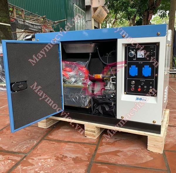Máy Phát Điện Chạy Dầu 5Kw Huspanda HD6600S Chống Ồn