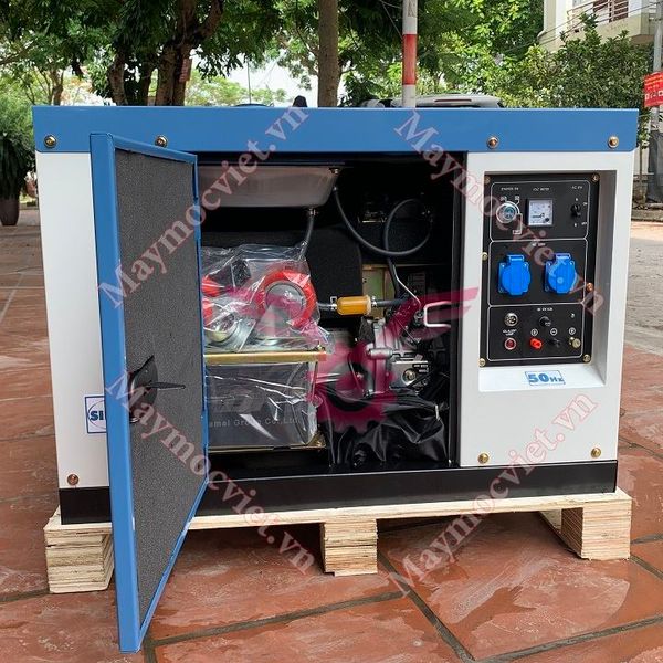 Máy Phát Điện Chạy Dầu 5Kw Huspanda HD6600S Chống Ồn