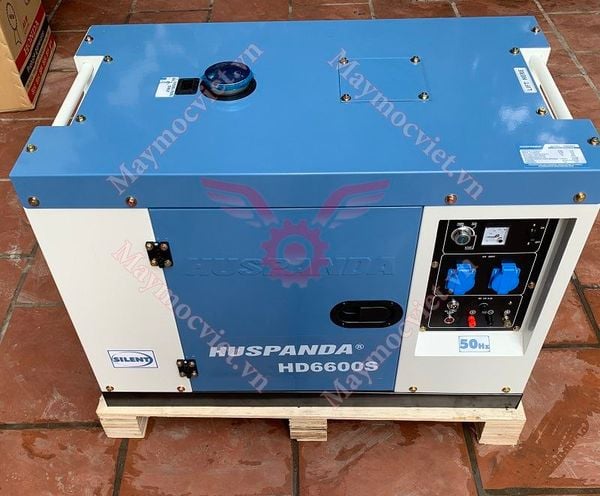 Máy Phát Điện Chạy Dầu 5Kw Huspanda HD6600S Chống Ồn