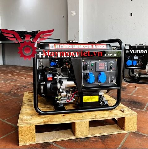 Máy phát điện gia đình 2.5KW chạy xăng đề nổ Hyundai HY-3100LE