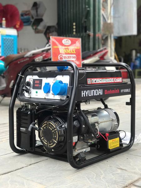 Máy phát điện 7.5kw chạy xăng Hyundai HY10500LE NEW