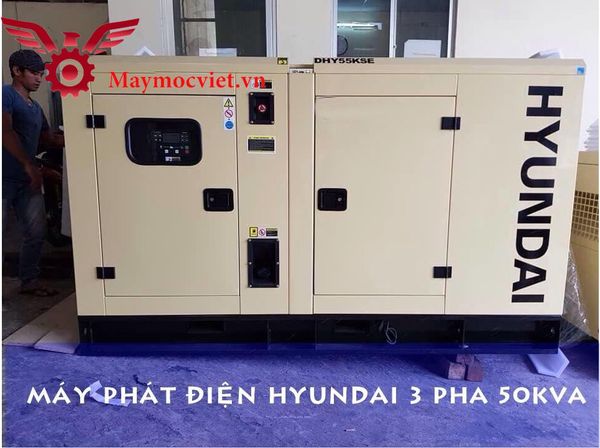 Máy phát điện 50KVA/40KW 3 pha Hyundai HYUNDAI DHY-55KSE
