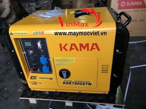Máy Phát Điện Chạy Dầu 6Kw Kama KDE7800STN Siêu Cách Âm