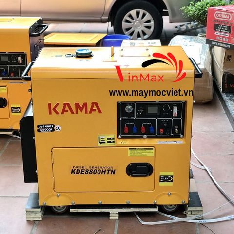 Máy Phát Điện Chạy Dầu 6Kw Kama KDE8800HTN