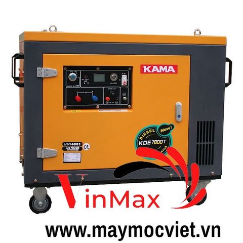 Máy Phát Điện Chạy Dầu 6Kw Kama KDE7800T