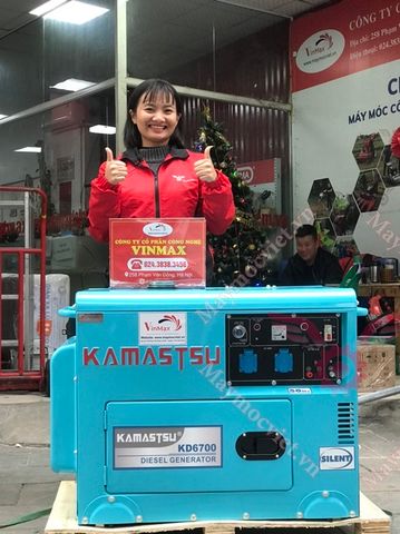 Máy phát điện dầu 5kw giảm âm chống ồn Kamastsu KD 6700