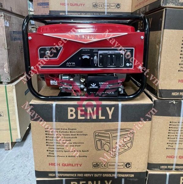 Máy Phát Điện 5Kw Chạy Xăng Benly 6800E Đề Nổ