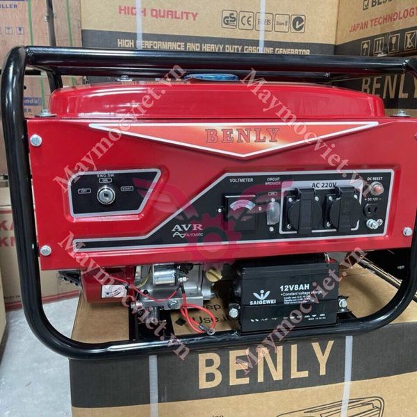Máy Phát Điện 5Kw Chạy Xăng Benly 6800E Đề Nổ