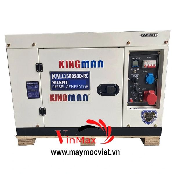 Máy Phát Điện Chạy Dầu Kingman 8kw 1-3 Pha KM1150S3D-RC