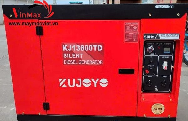 Máy Phát Điện Chạy Dầu 9kW Kujoyo KJ13800TD Đề Nổ