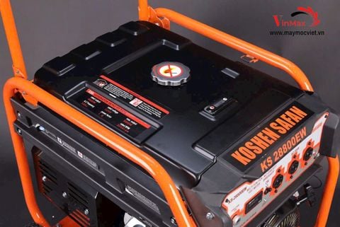 Máy Phát Điện Chạy Xăng Koshen Safan KS-28800EW (5KW) Có Đề, Bánh Xe, Tay Đẩy
