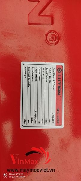 Máy Phát Điện Chạy Dầu 8Kw Lutian 8HF-LDEF