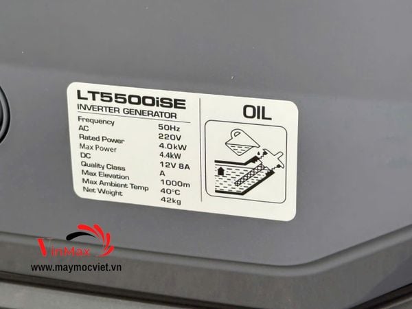 Máy phát điện chạy xăng inverter LUTIAN 4KW LT5500iSE siêu cách âm