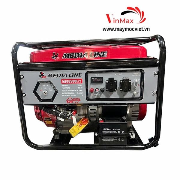 Máy Phát Điện Chạy Xăng 6Kw Media Line MLG6500E/2 Đề