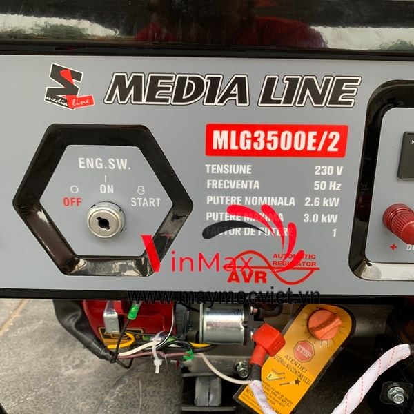 Máy phát điện Media Line MLG3500E/2 đề nổ công suất 3kw