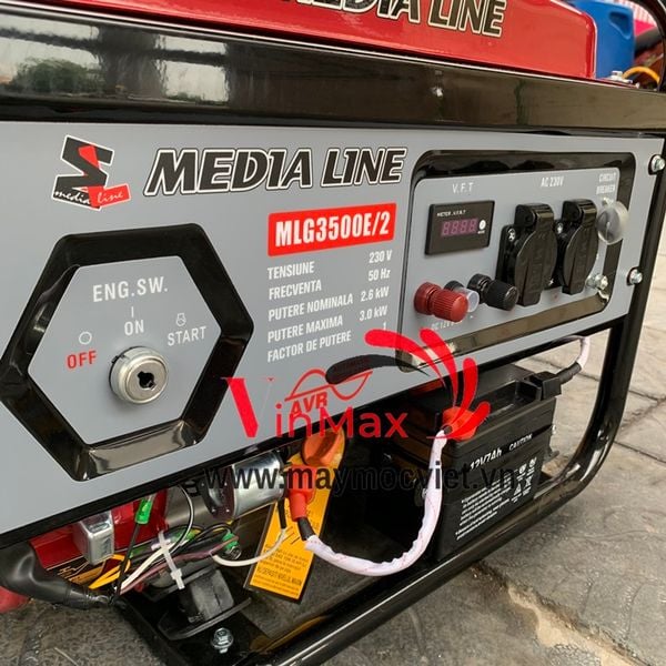 Máy phát điện Media Line MLG3500E/2 đề nổ công suất 3kw