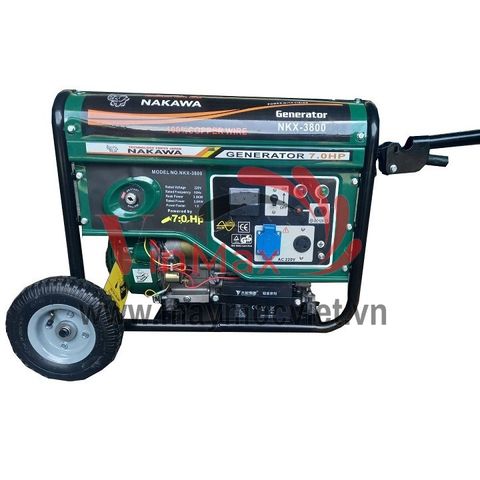 Máy Phát Điện Chạy Xăng 3Kw Nakawa NKX3800 đề nổ