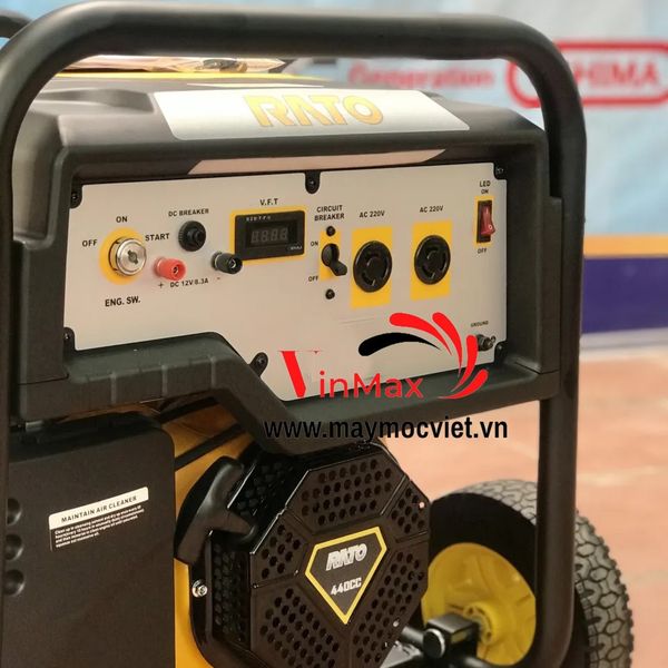 Máy Phát Điện Chạy Xăng 7.0KVA Rato R8200ELW Đề