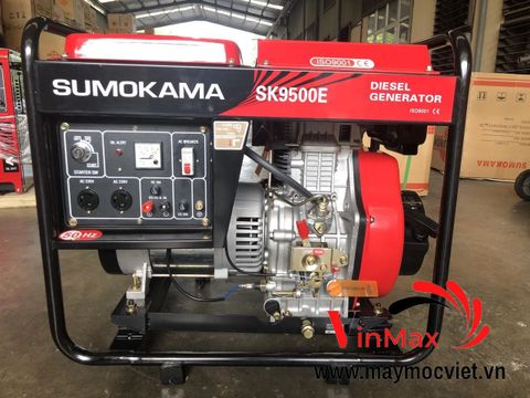 Máy Phát Điện Chạy Dầu 6Kw Sumokama SK9500E
