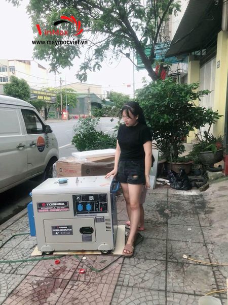 Máy Phát Điện 5Kw Chạy Dầu Toshima T6500DE