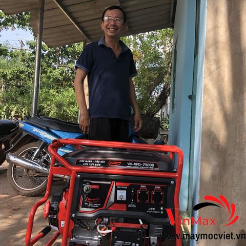 Máy Phát Điện Chạy Xăng 5kw Vinafarm VN-MPD-7500D Đề