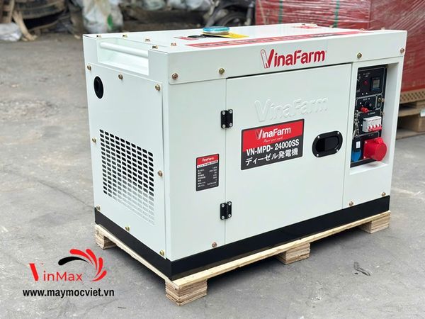 Máy Phát Điện Chạy Dầu 7Kw Vinafarm VNMPD24000SS