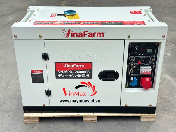 Máy Phát Điện Chạy Dầu 7Kw Vinafarm VNMPD24000SS