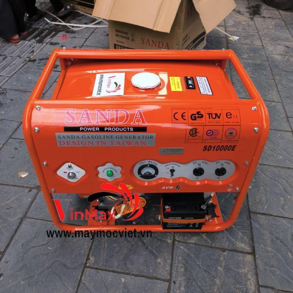 Máy phát điện xăng 8kw Sanda SD10000E - 220V có đề