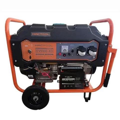 Máy Phát Điện Chạy Xăng 5 kW Mactool EV6900‑XD đề điện