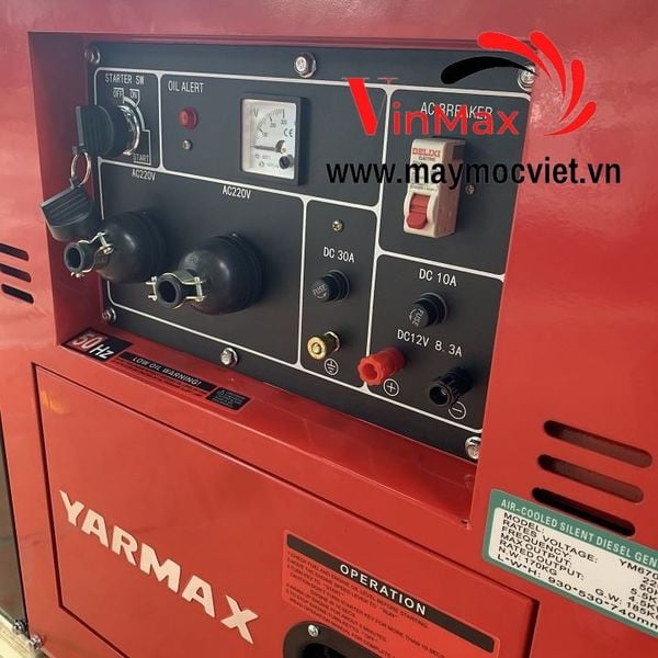 Máy Phát Điện Chạy Dầu 5Kw Yarmax YM6700T Siêu Cách Âm