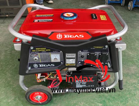 Máy phát điện chạy xăng 3kw BGAS BGA4000E