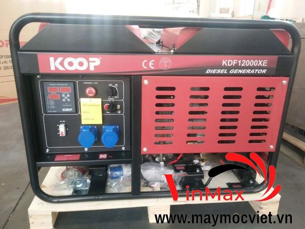Máy Phát Điện Chạy Dầu 10Kw Koop KDF12000XE
