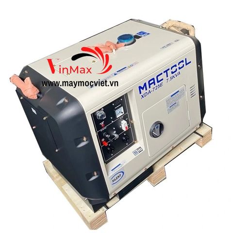 Máy Phát Điện Chạy Dầu Mactool 6Kw XDA-725E Siêu Cách Âm