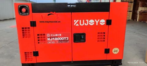 Máy phát điện chạy dầu Kujoyo 16kW KJ18000T3 3 pha