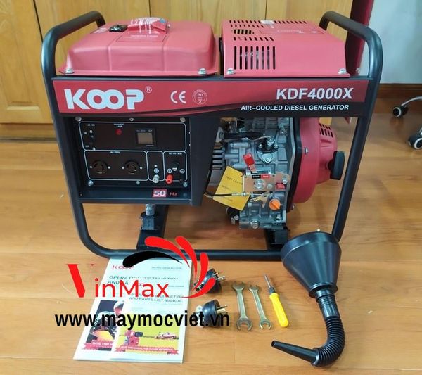 Máy Phát Điện Chạy Dầu 3Kw Koop KDF4000X