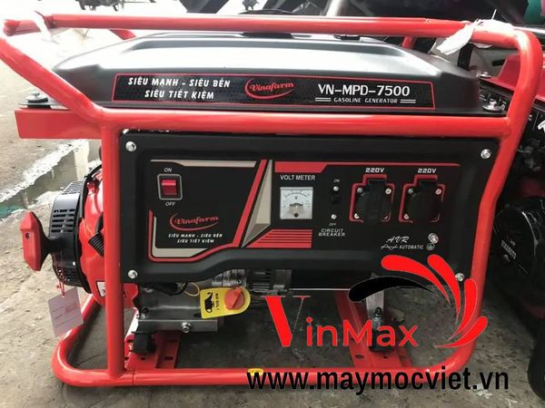 Máy Phát Điện 5Kw Chạy Xăng Vinafarm VN-MPD-7500