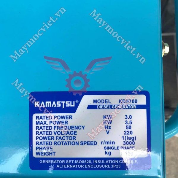 Máy Phát Điện Chạy Dầu 3Kw Kamastsu KD 5700